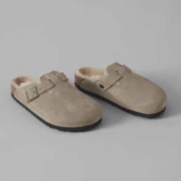 BIRKENSTOCK BOSTON STONE COIN SHEARLING IN SIZE 38 (7) - Picture 6 of 6